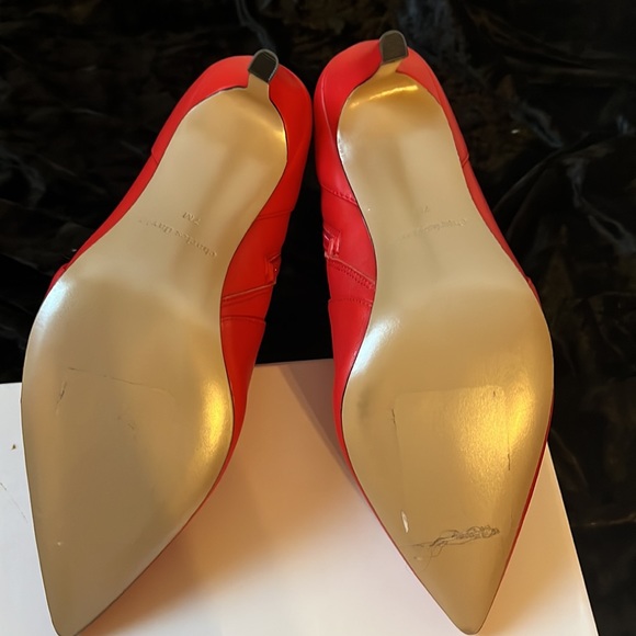 Charles David red leather booties - Picture 8 of 9